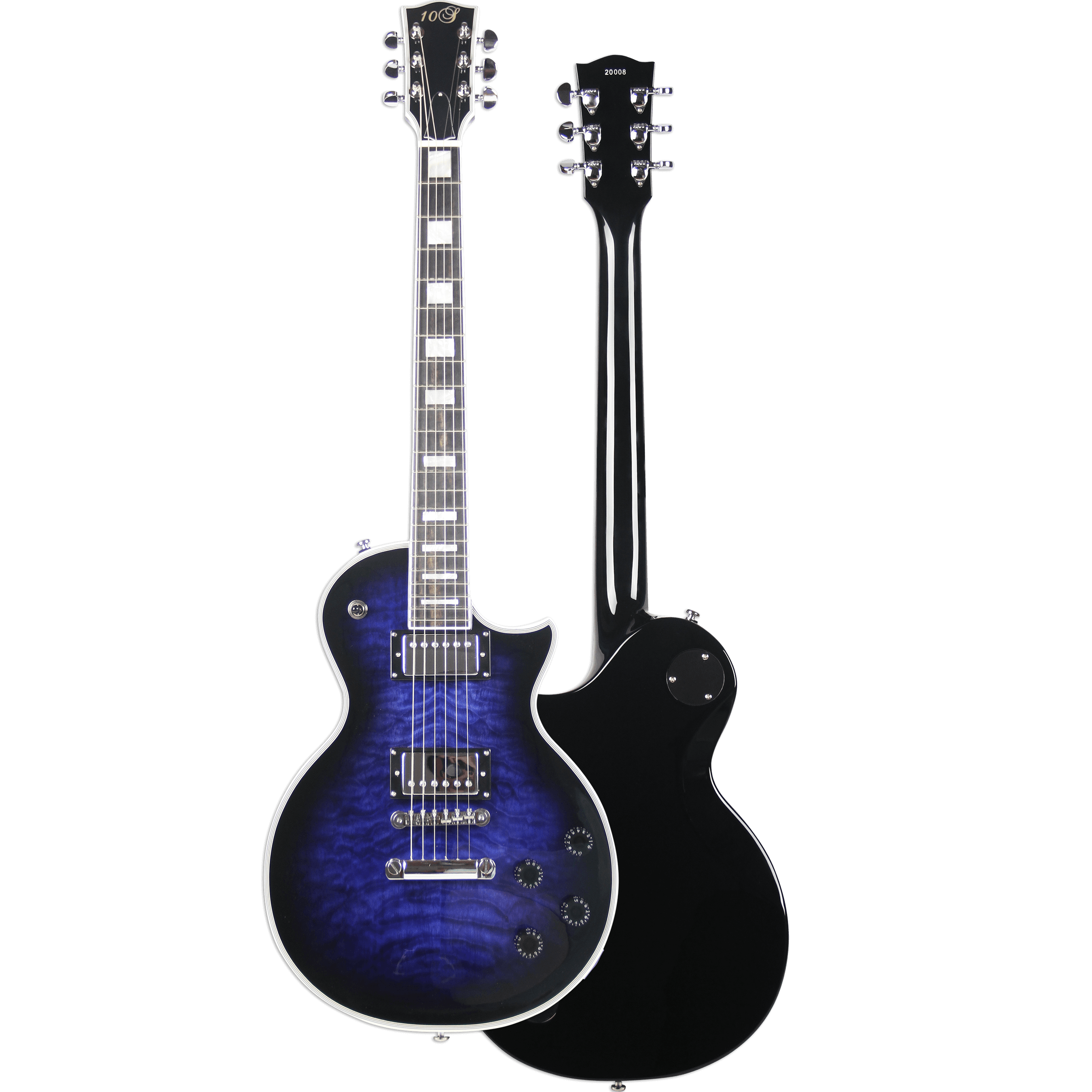 10S Guitars - GF Modern Quilted Maple Purpleburst QPB副本
