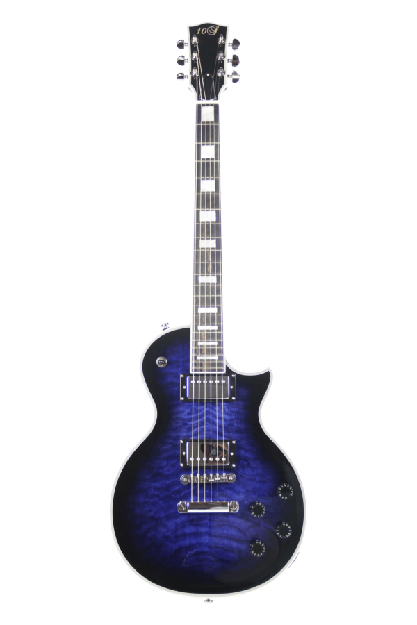 10S Guitars - GF Modern Quilted Maple Purpleburst front