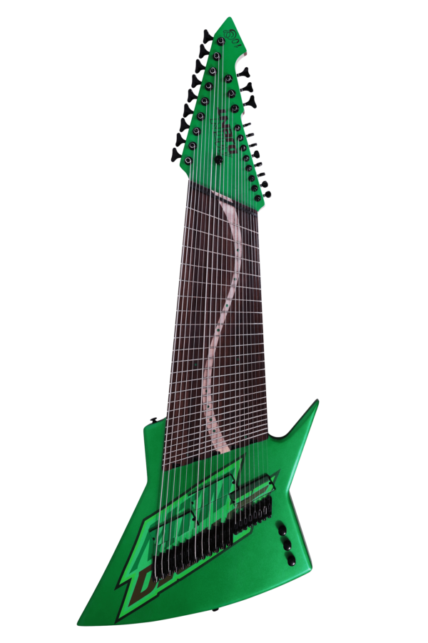10S Guitars - Jared Dines Mountain Dew Meme 20 String frontHD