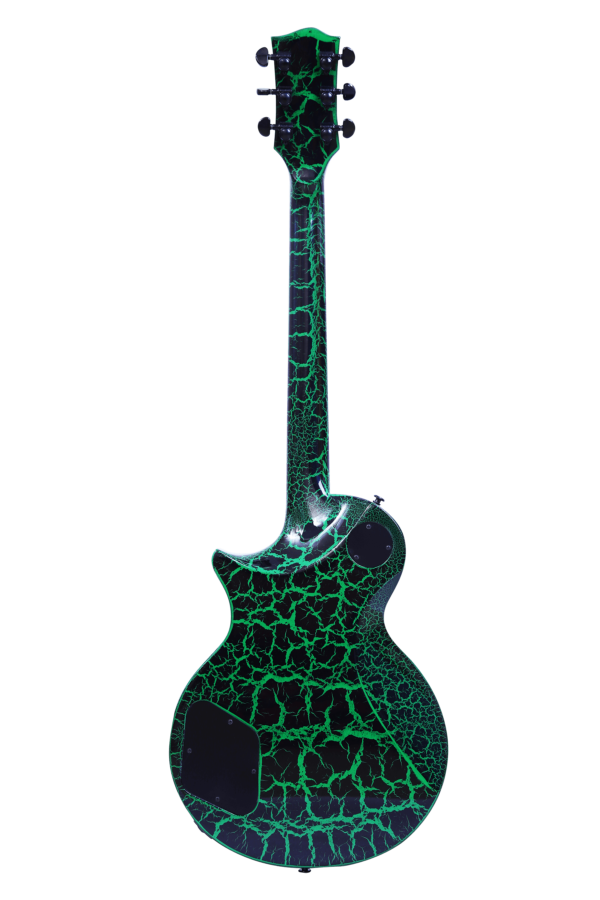 10S GF 1988 Green Crackle Guitar back