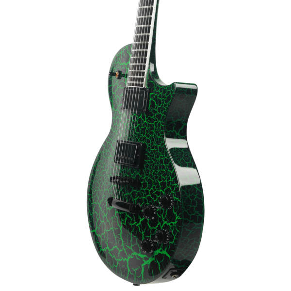 10S GF 1988 Green Crackle Guitar side1