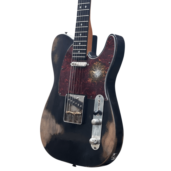 10S Guitars - iCC Tele Black Heavy Relic
