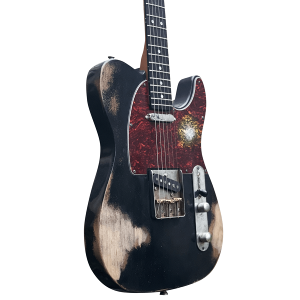 10S Guitars - iCC Tele Black Heavy Relic