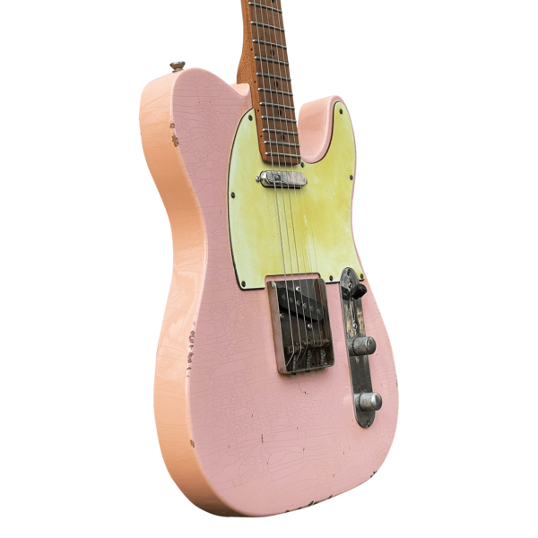 10S Guitars - iCC-T Telecaster Electric Guitar Shell Pink Relic