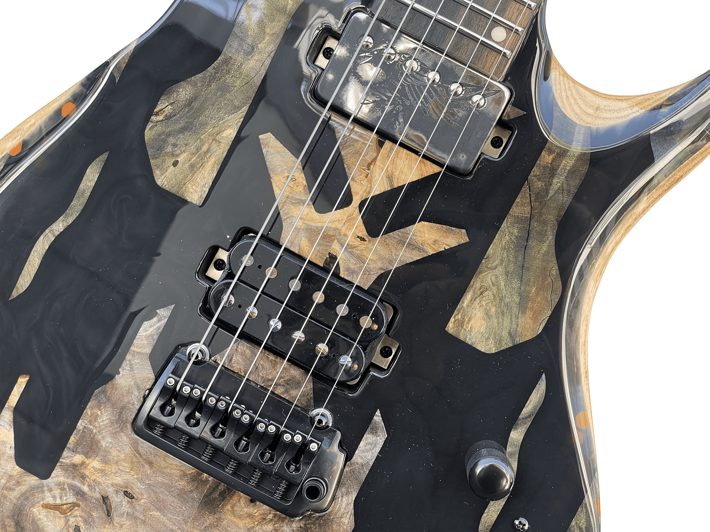 Spring BH Tron Style Art Poplar Resin Hybrid One Off - 10S Guitars