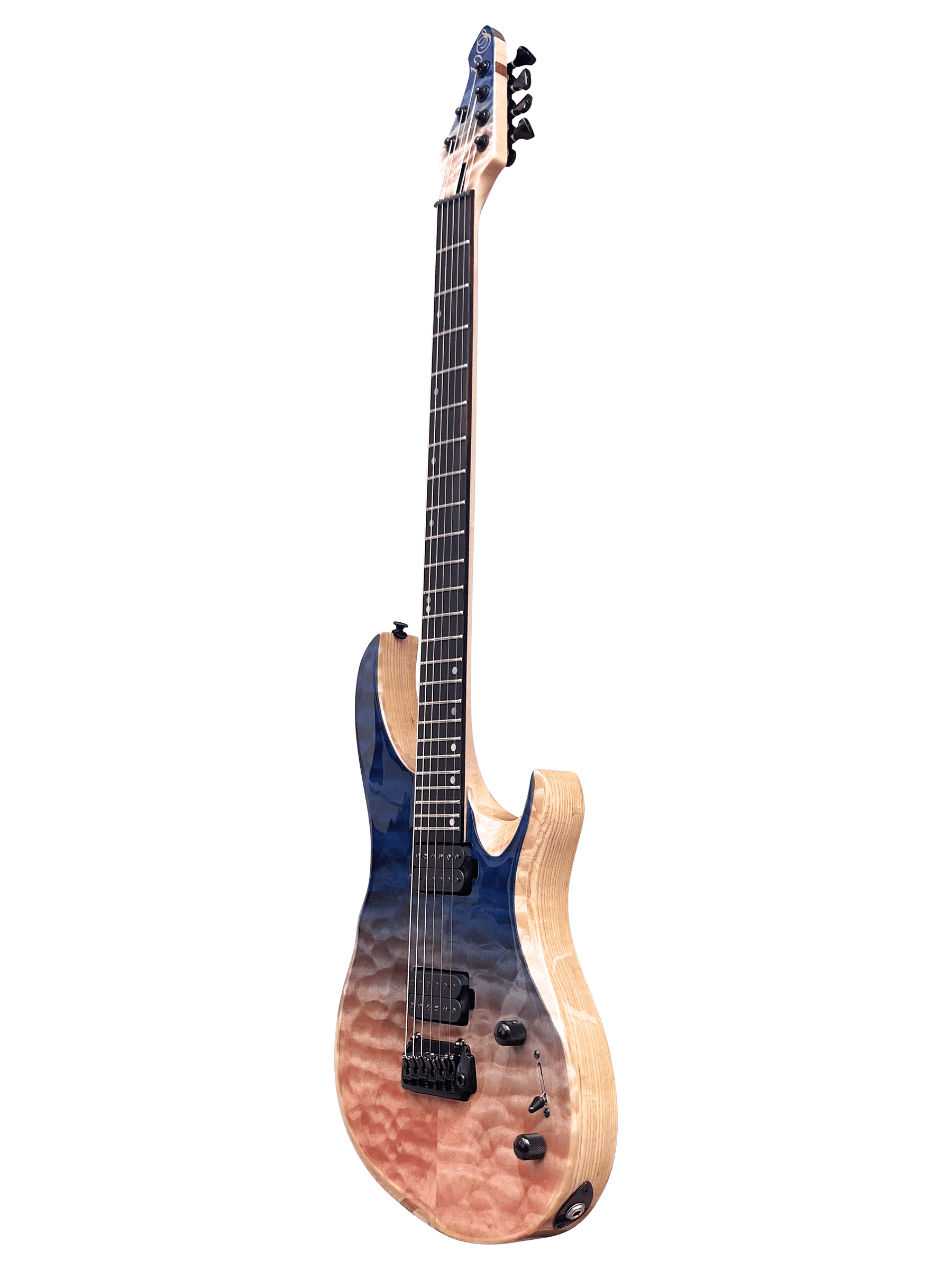 Spring BH 6 Quilted Maple Blue Pink - 10S Guitars