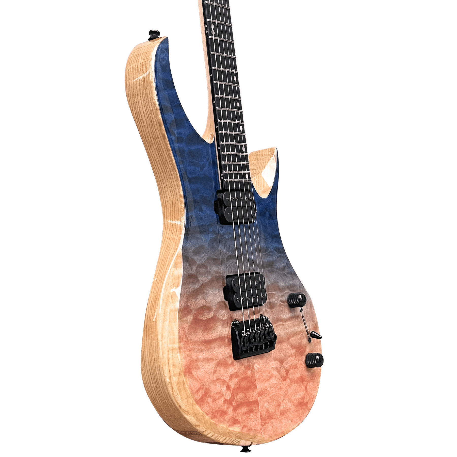 Spring BH 6 Quilted Maple Blue Pink - 10S Guitars